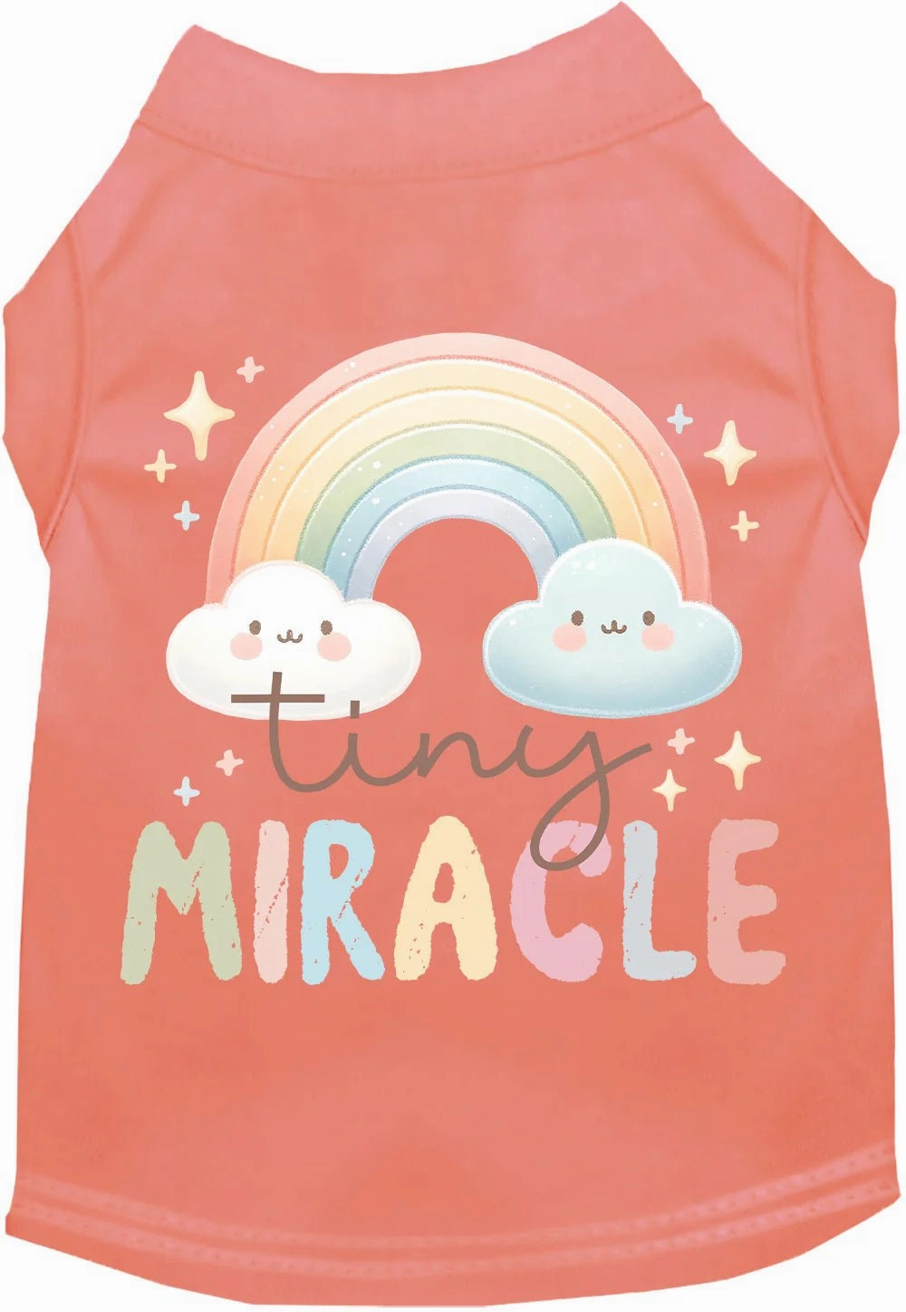 Tiny Miracle Screen Print Dog Shirt in Many Colors