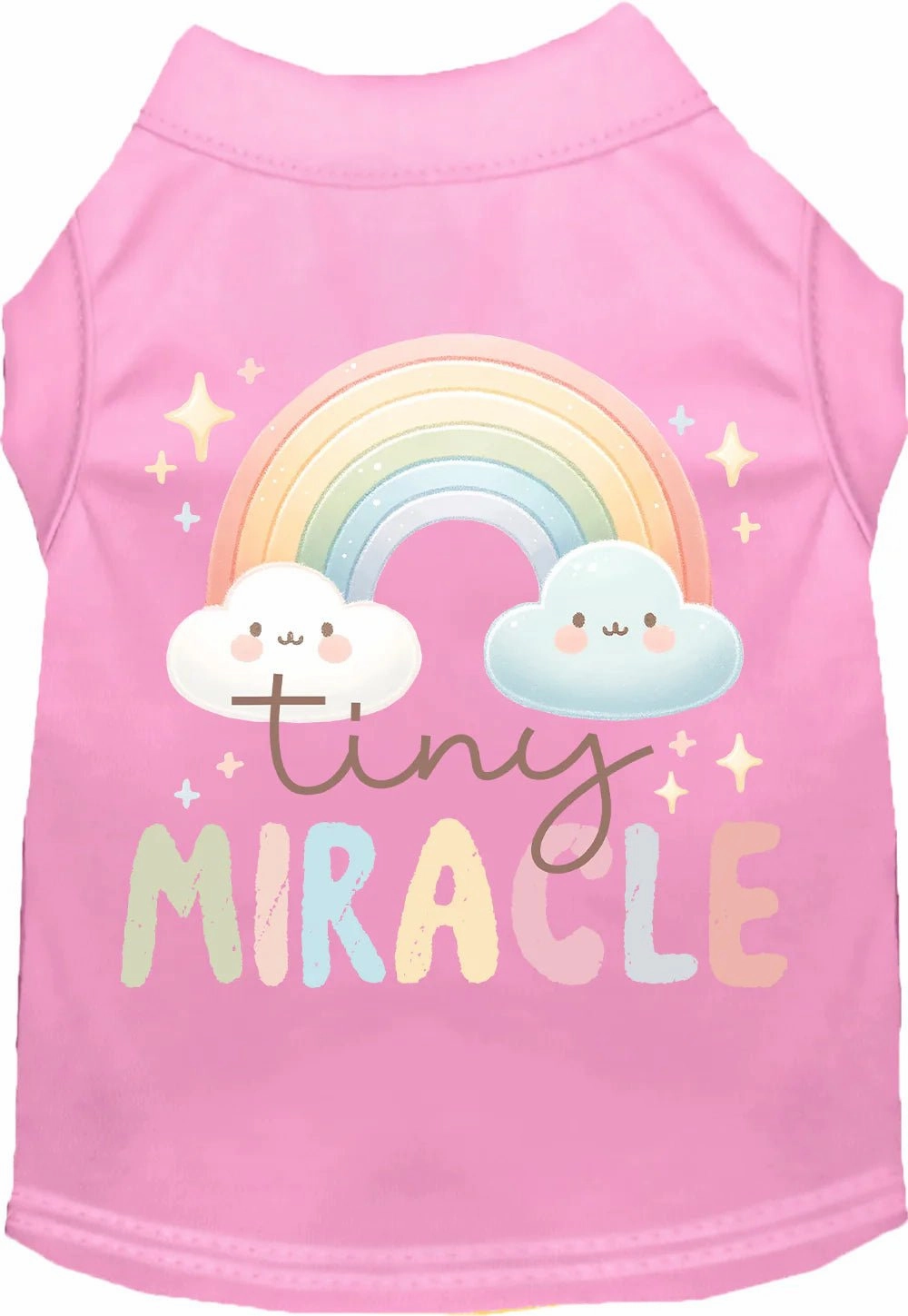 Tiny Miracle Screen Print Dog Shirt in Many Colors