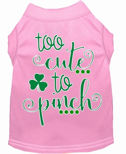 Too Cute to Pinch Screen Print Dog Shirt in Many Colors