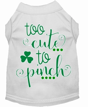 Too Cute to Pinch Screen Print Dog Shirt in Many Colors
