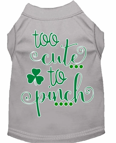 Too Cute to Pinch Screen Print Dog Shirt in Many Colors