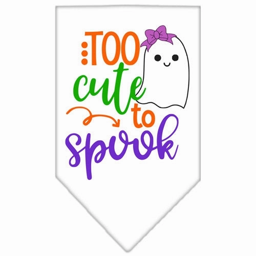 Too Cute to Spook-Girly Ghost Screen Print Bandana in Many Colors