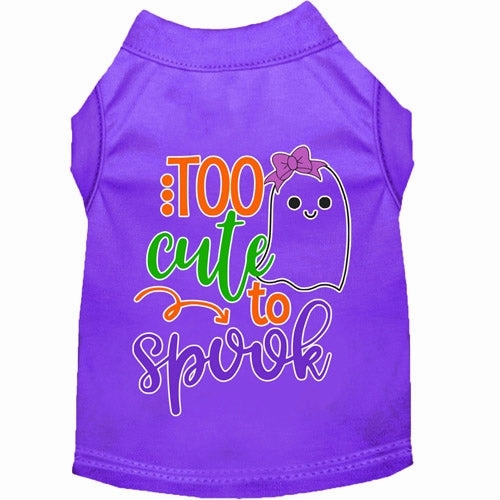 Too Cute to Spook-Girly Ghost Screen Print Dog Shirt in Many Colors