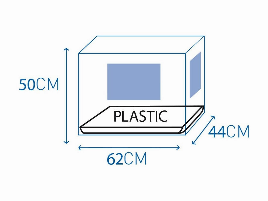 Topline Dog Crate 2 Doors Plastic Tray