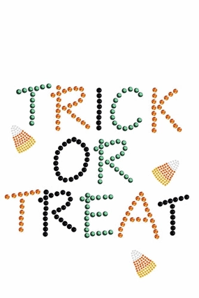 Trick or Treat with Candy Corn Rhinestuds Bandanas- Many Colors
