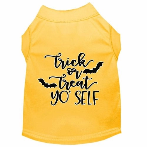 Trick or Treat Yo' Self Screen Print Dog Shirt in Many Colors