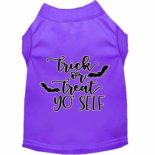 Trick or Treat Yo' Self Screen Print Dog Shirt in Many Colors