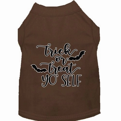 Trick or Treat Yo' Self Screen Print Dog Shirt in Many Colors