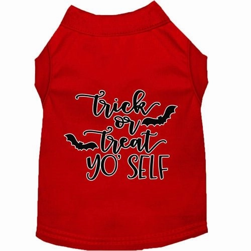 Trick or Treat Yo' Self Screen Print Dog Shirt in Many Colors