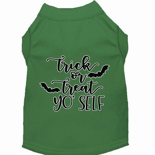 Trick or Treat Yo' Self Screen Print Dog Shirt in Many Colors
