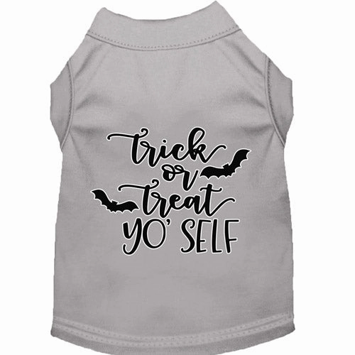 Trick or Treat Yo' Self Screen Print Dog Shirt in Many Colors