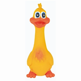 Trixie Duck Latex with Original Animal Sound Toy for Dogs (Yellow)