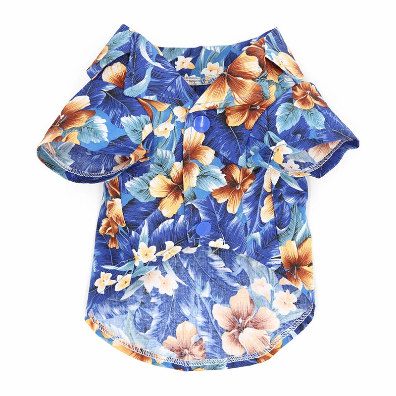 Tropical Floral Shirt Blue