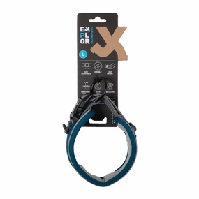 Ultimate Fit Control collar Classic L - 45-51cm petrol blue