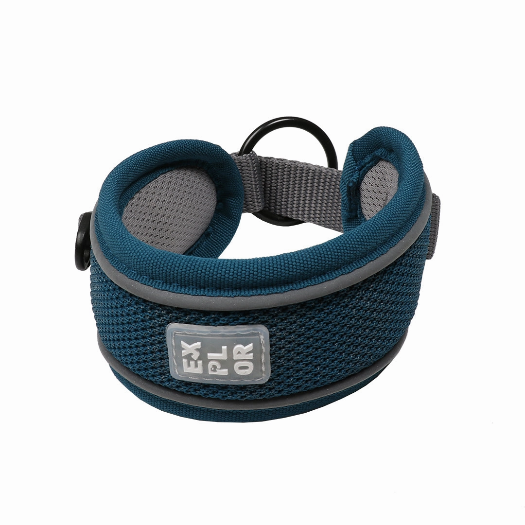 Ultimate Fit Control collar Classic M - 39-44cm petrol blue