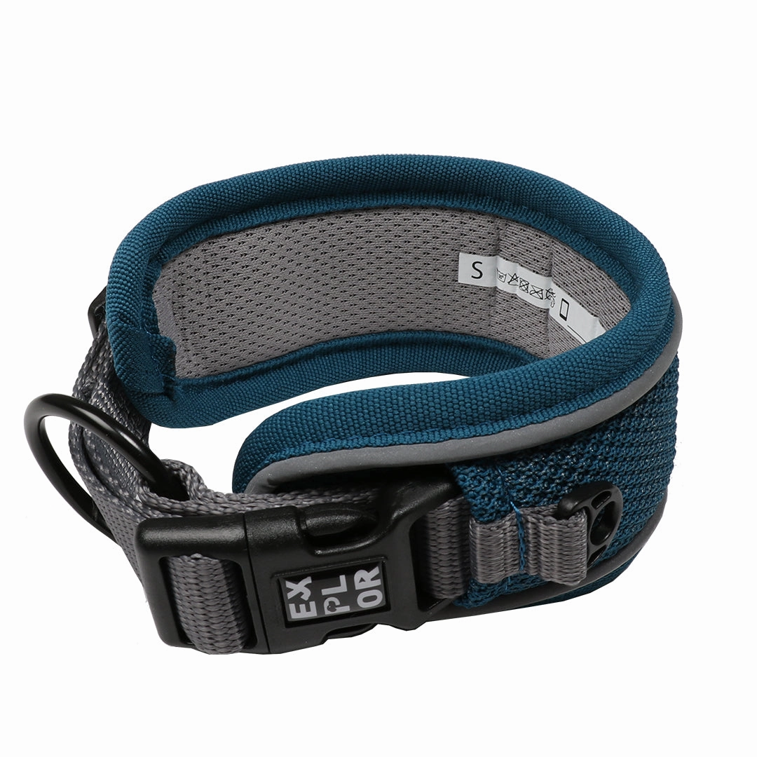 Ultimate Fit Control collar Classic S - 34-38cm petrol blue
