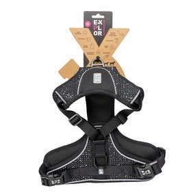 Ultimate Fit No-Pull harness Fashion M - 40-49cm - 49-65cm granite black
