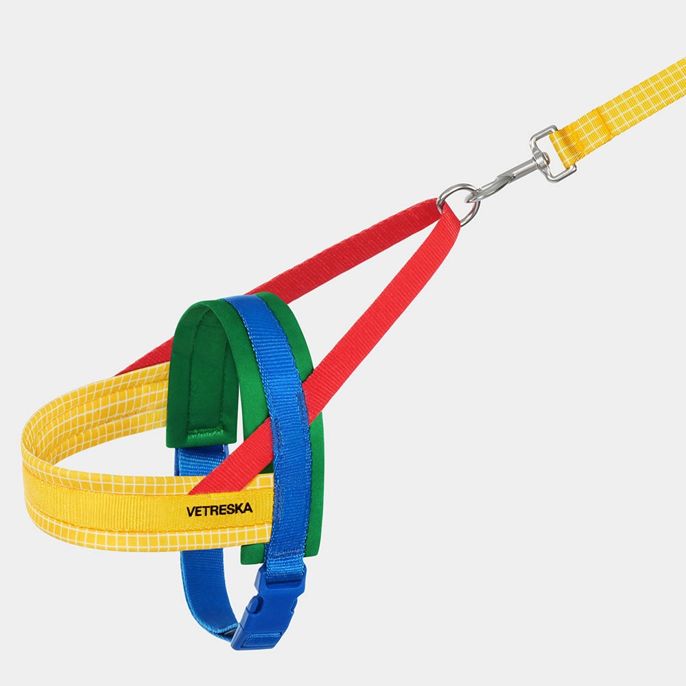 VETRESKA Chroma Dog Harness & Leash Set (Yellow)
