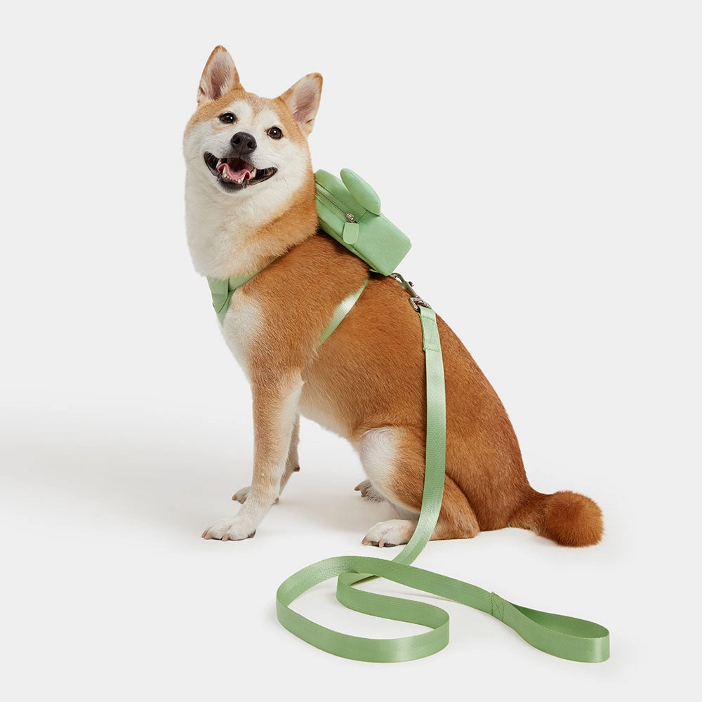 VETRESKA Oasis Cactus Backpack Harness & Leash Set For Cats & Dogs