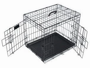 VOYAGER Wire Crate - 2 doors new patented lock Black