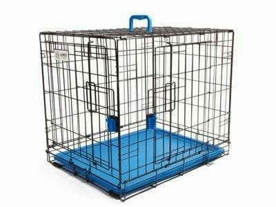 VOYAGER WIRE CRATE - 2 DOORS S, BLUE