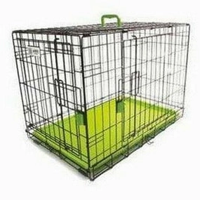 VOYAGER WIRE CRATE - 2 DOORS S, GREEN
