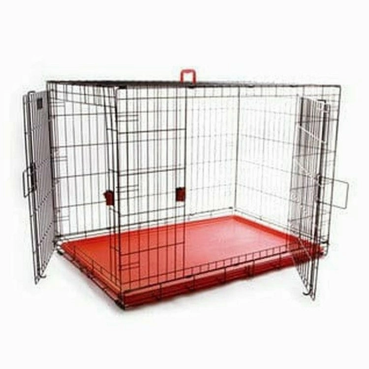VOYAGER WIRE CRATE - 2 DOORS XL,  RED