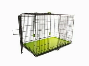 VOYAGER Wire Crate - 2 doors XL, new patented lock Green