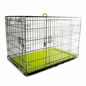 VOYAGER WIRE CRATE - 2 DOORS XXL, GREEN