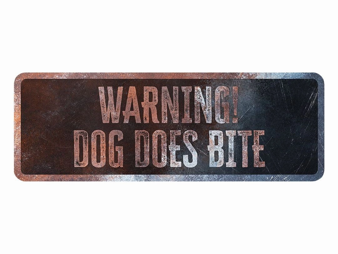 Warning Sign English 25X20X0,3Cm Multicolour