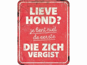 Warning Sign English 40X13X0,3Cm Multicolour