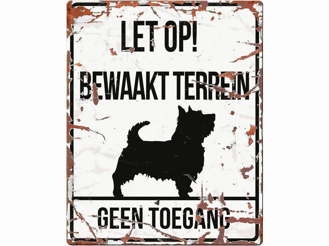 Warning Sign English 40X13X0,3Cm Multicolour