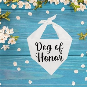 Wedding Dog of Honor Bandana
