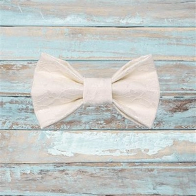 Wedding Lace Dog Bow Tie