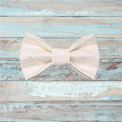 Wedding Lace Dog Bow Tie