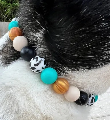 Western Glam Beaded Pet Collar