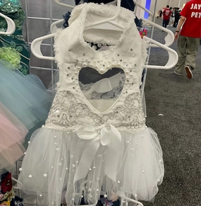 White Denim Bride Dress