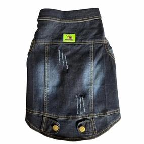 Woofiezz Denim Jackets for Dogs and Cats (Blue)