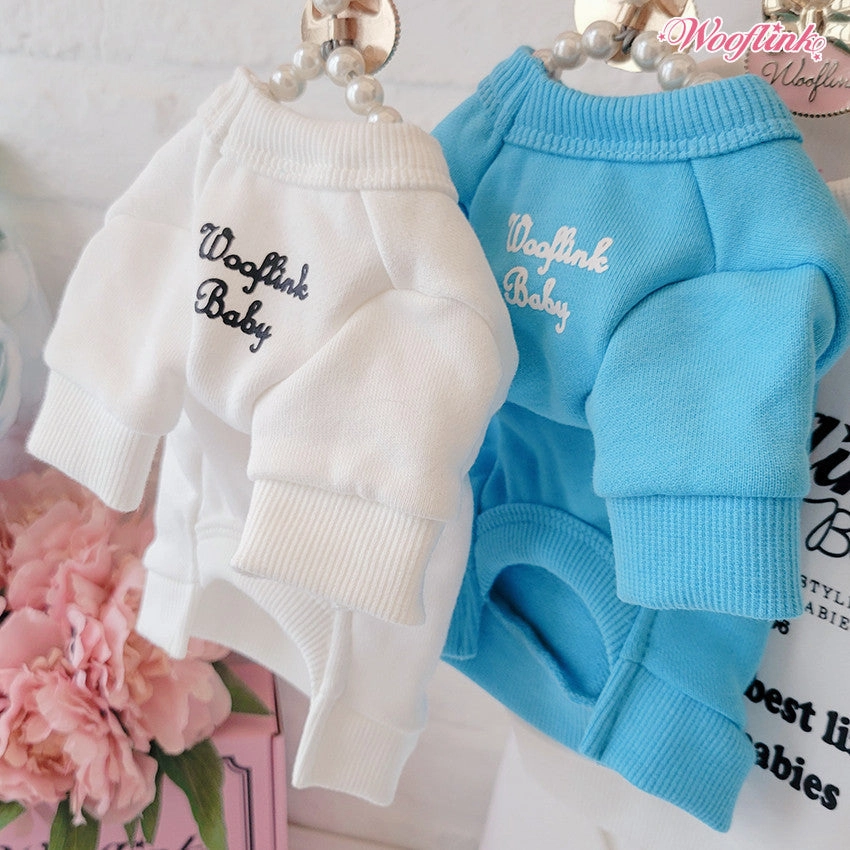 Wooflink Living My Best Life With My Babies Sweatshirt in Blue