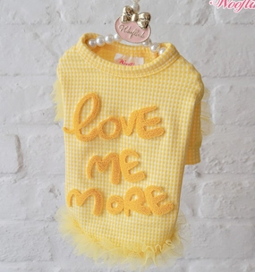 Wooflink Love Me More Top - Yellow