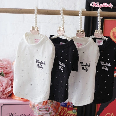 Wooflink Shine Like a Diamond T-Shirt in White