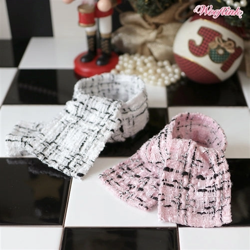 Wooflink Tweed Scarf - Pink