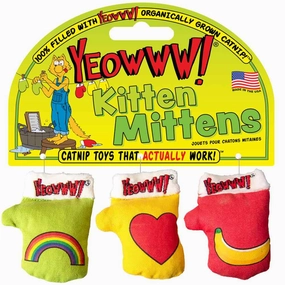 Yeowww! Kitten Mittens Catnip Cat Toys