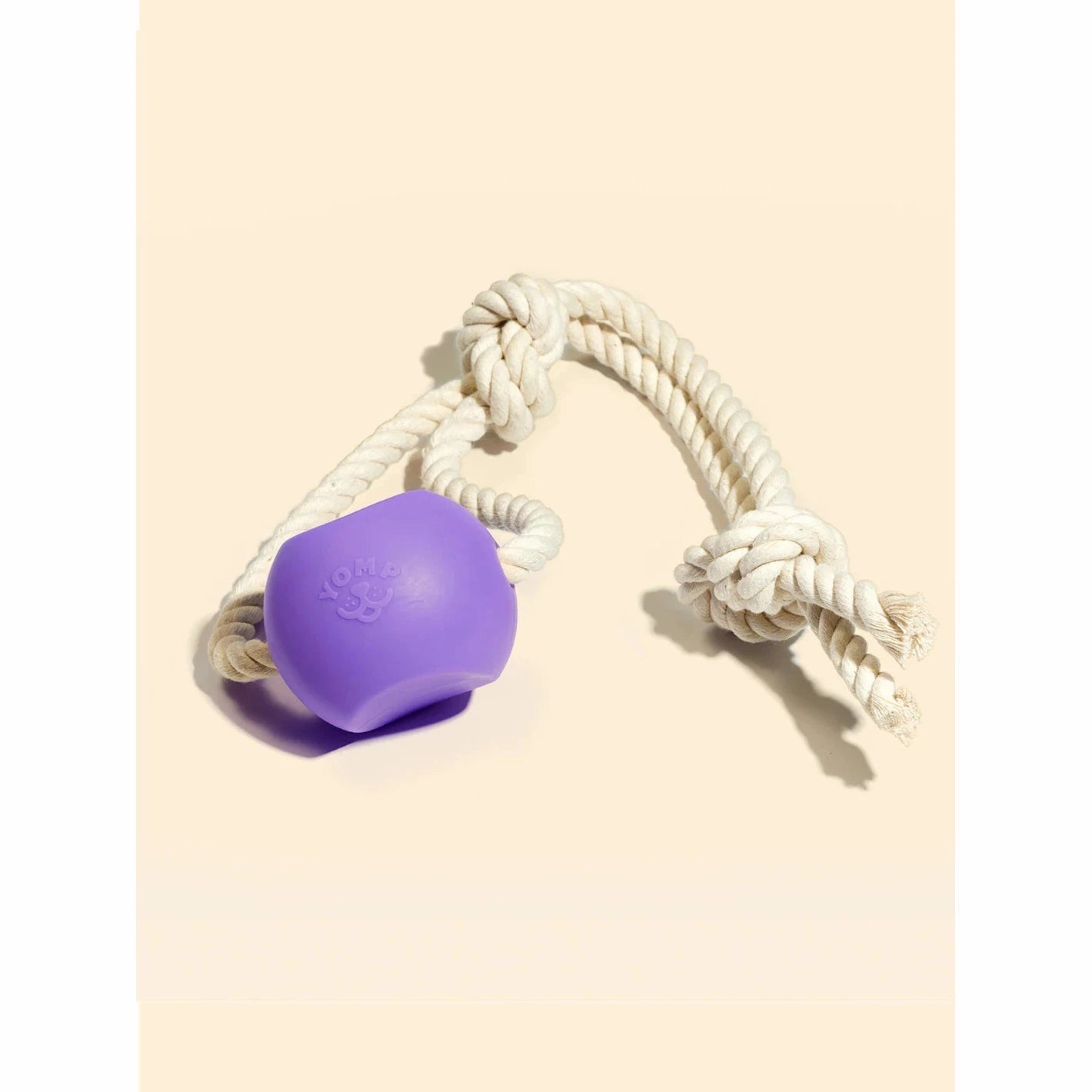 Yomp BallRope BPA Free Food Grade Silicone and Cotton Rope Dog Toy