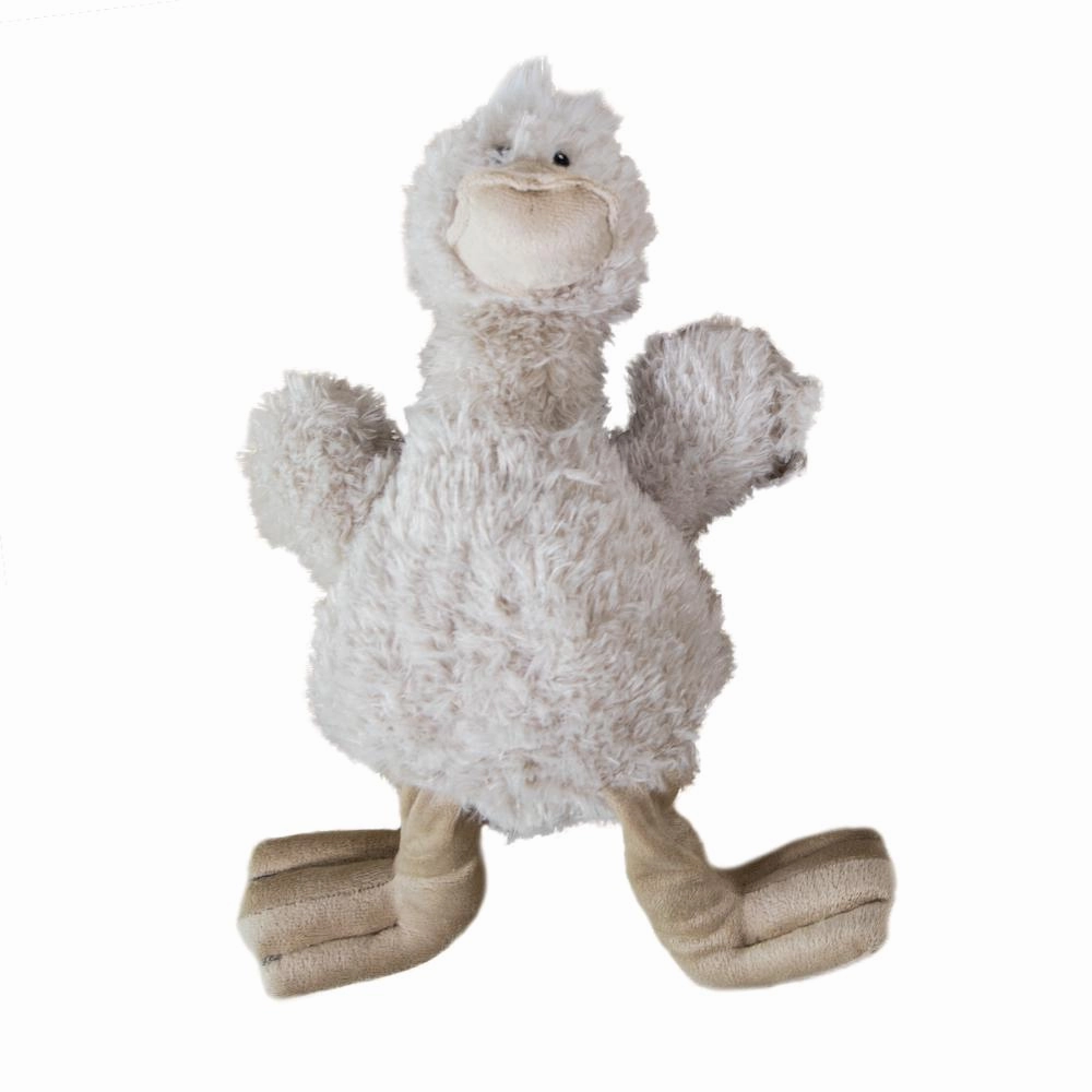 Yours Droolly Cuddlies Fluffy Duck Dog Toy Medium
