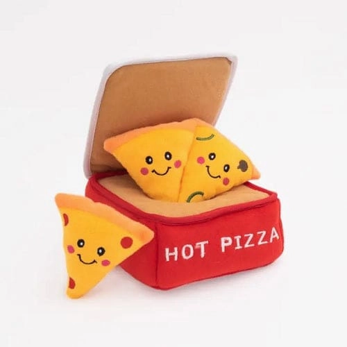 Zippy Burrow Dog Toy - Pizza Box