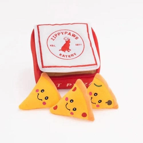 Zippy Burrow Dog Toy - Pizza Box