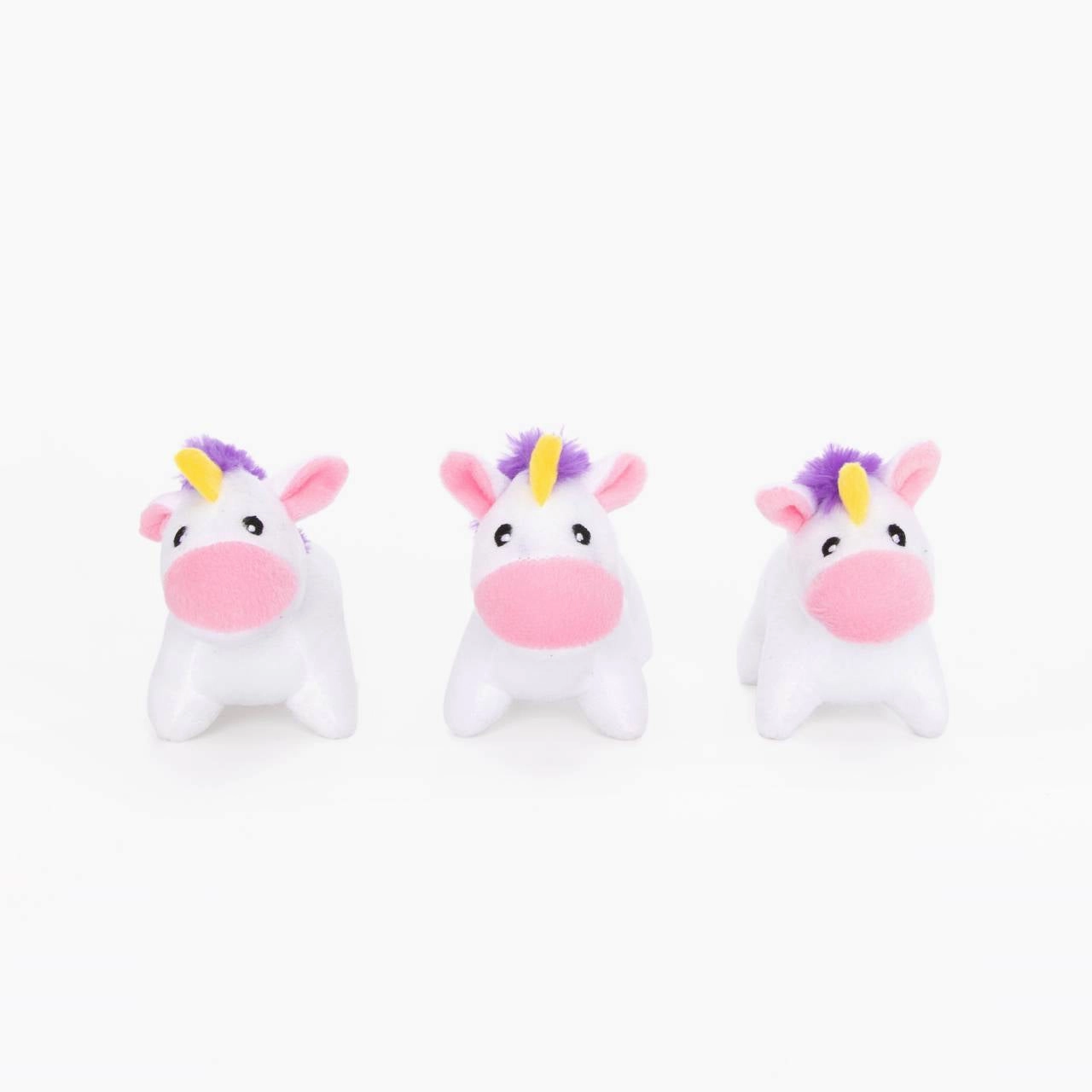 Zippy Paws Unicorn and Rainbow Burrow Dog Toy