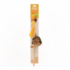 Zippy Pawz Zippy Claws Catnip ZippyStick Hedgehog Wand Cat Toy***